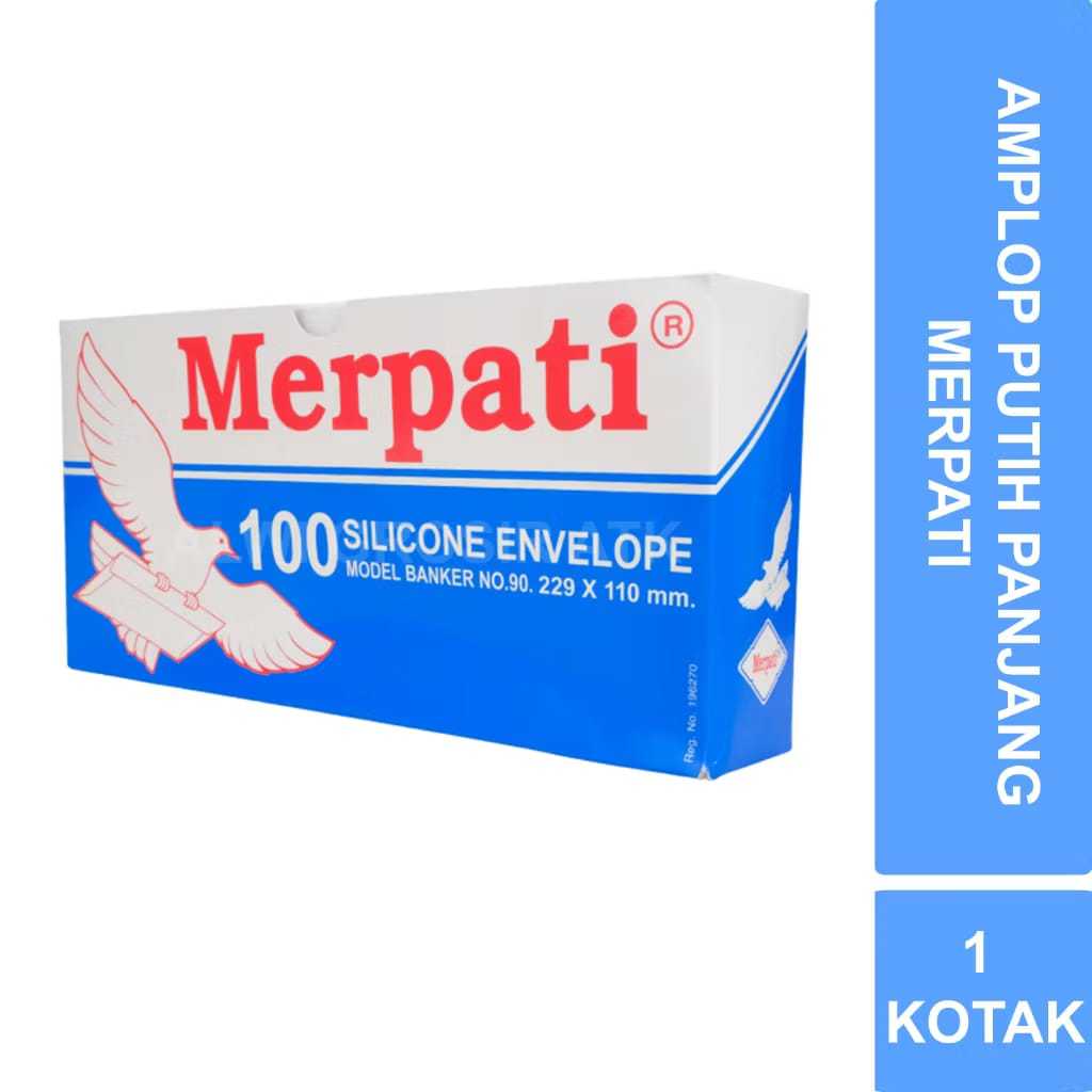 

AMPLOP PUTIH PANJANG MERPATI NO.90 | 229 X 110 MM