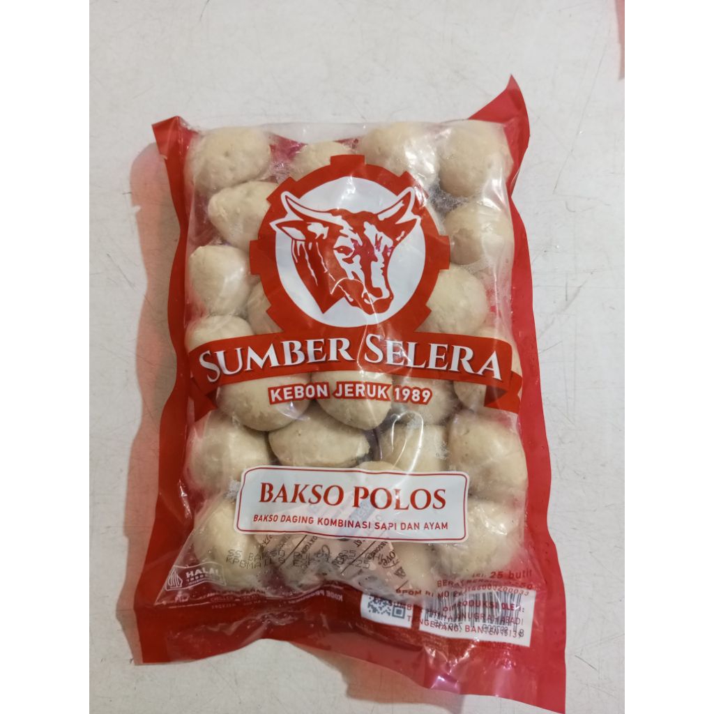 

Sumber selera Bakso Polos Kebon jeruk 25s/ Bakso kombinasi sapi dan ayam