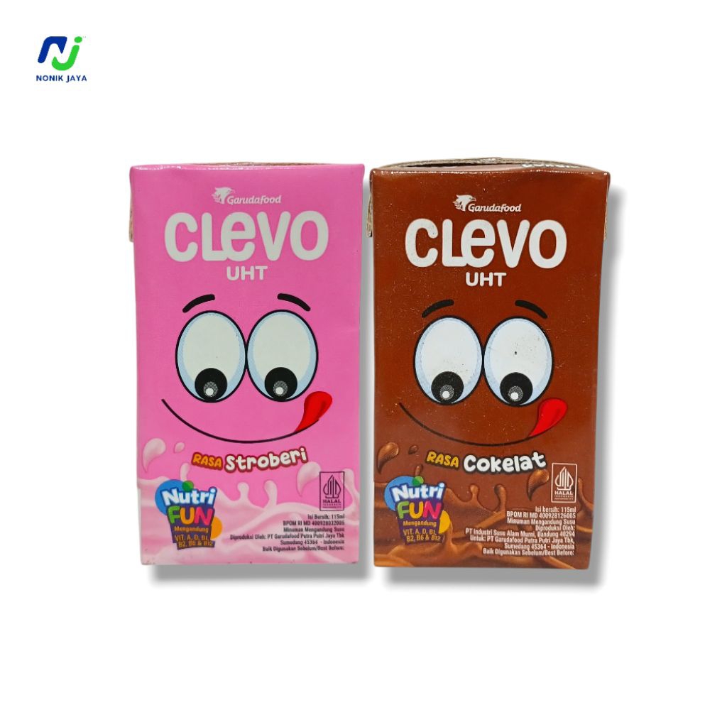 

Susu Clevo UHT Cokelat/Strawberry Paket 10 Pcs@115ml BISA MIX