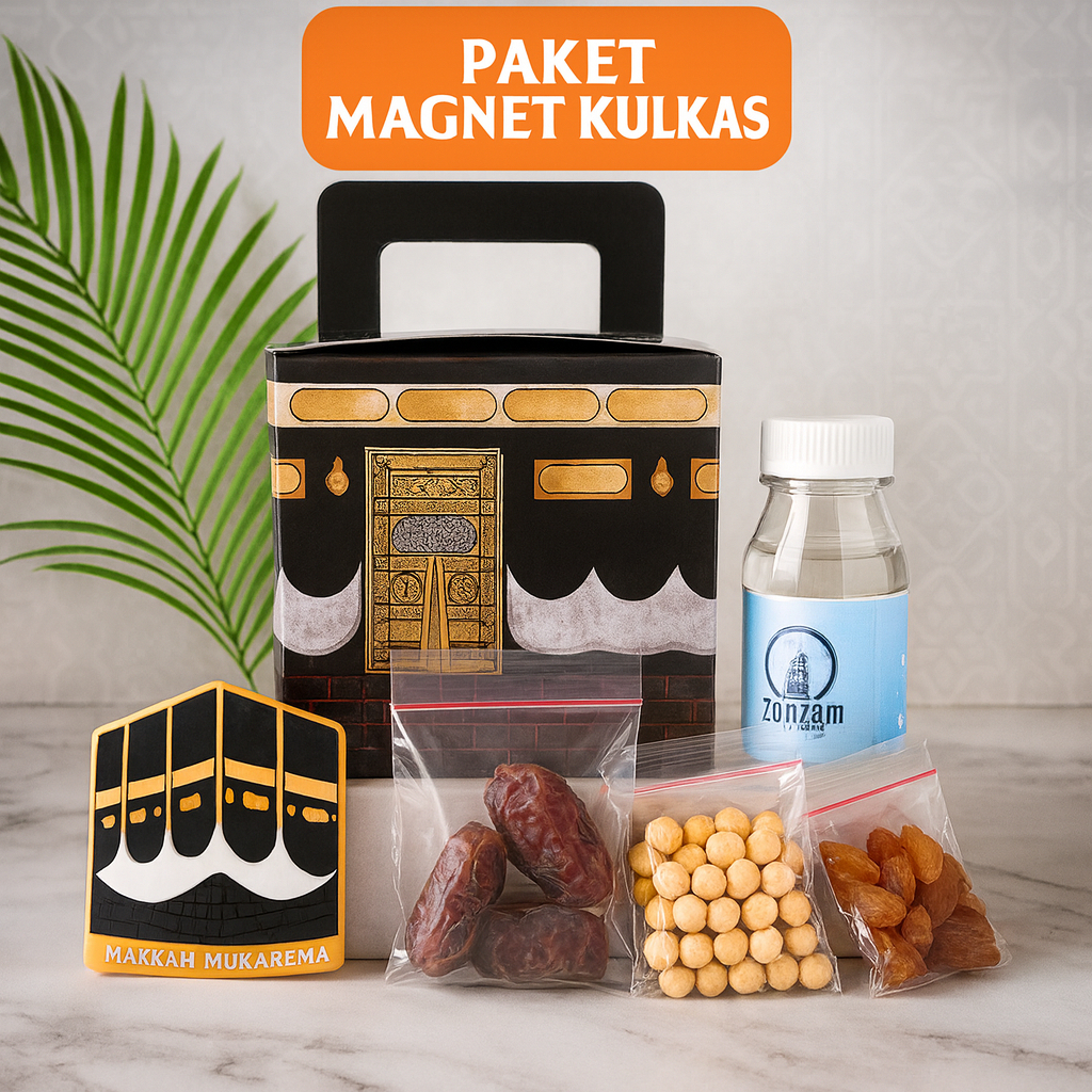 

Paket Oleh Oleh Haji dan Umroh Dus Kab'ah Kurma Kismis dan Magnet Kulkas Ekonomis