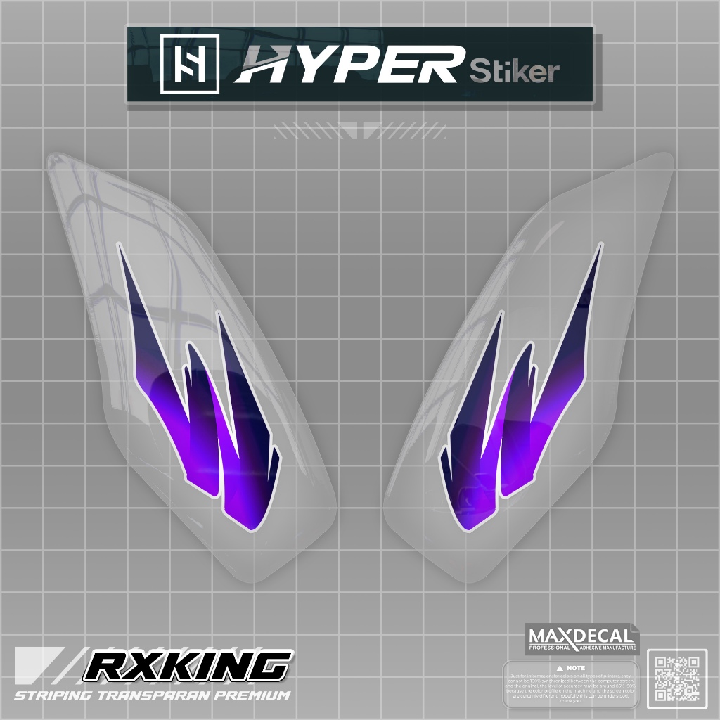 STRIPING TRANSPARAN RX KING/STIKER VARIASI RX KING TRANSPARAN UV