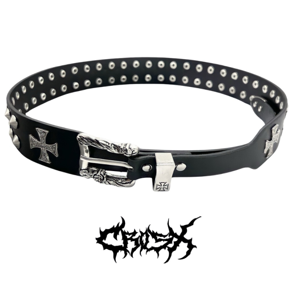 INDEPENDENT ALN BELT / IKAT PINGGANG KULIT PU LEATHER RING CHAIN BELT SABUK LUBANG BARIS EYELET SKUL