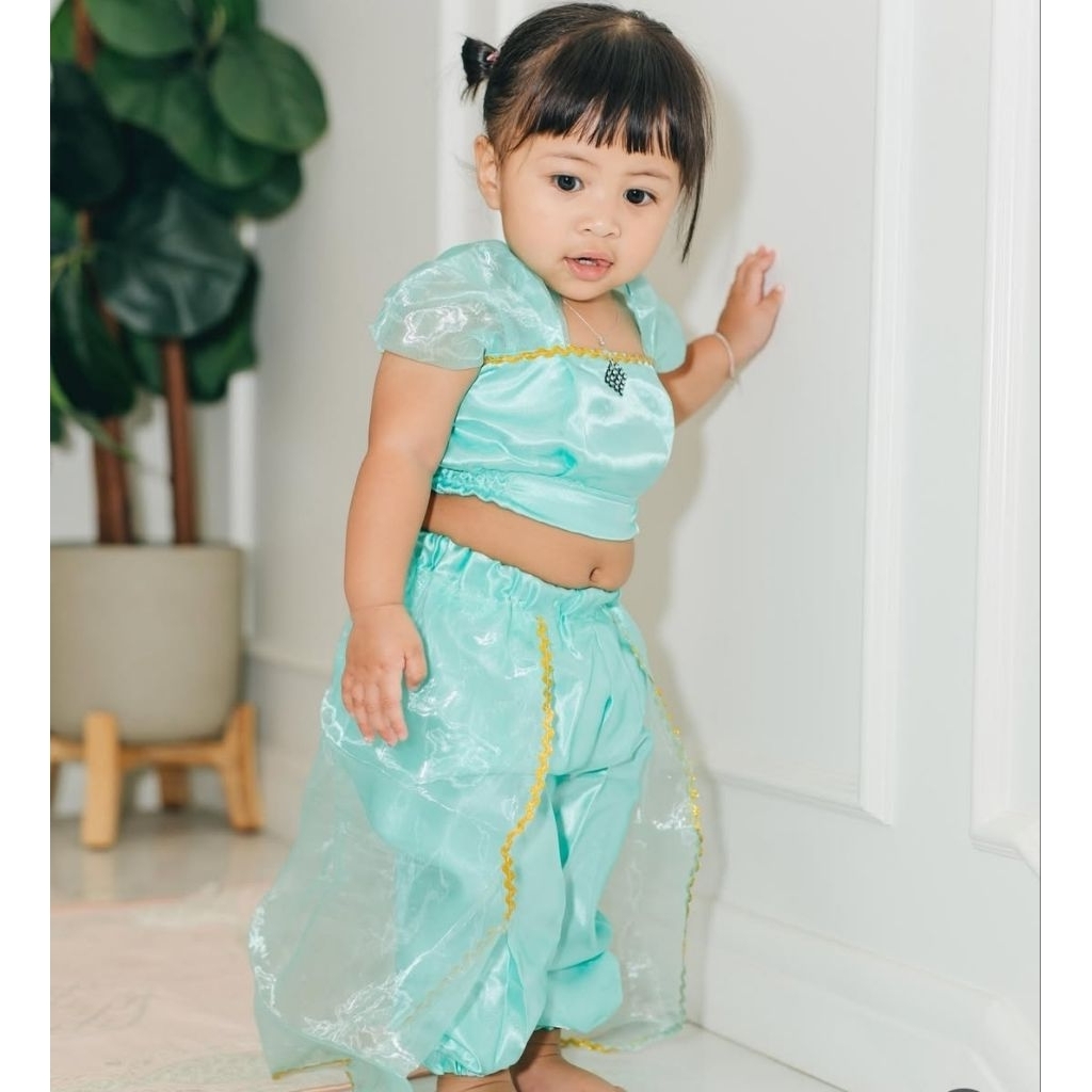 Princess Jasmine/Kostum Princess Jasmine/Baju Photoshoot Cantik Kekinian/Kostum Model Terbaru