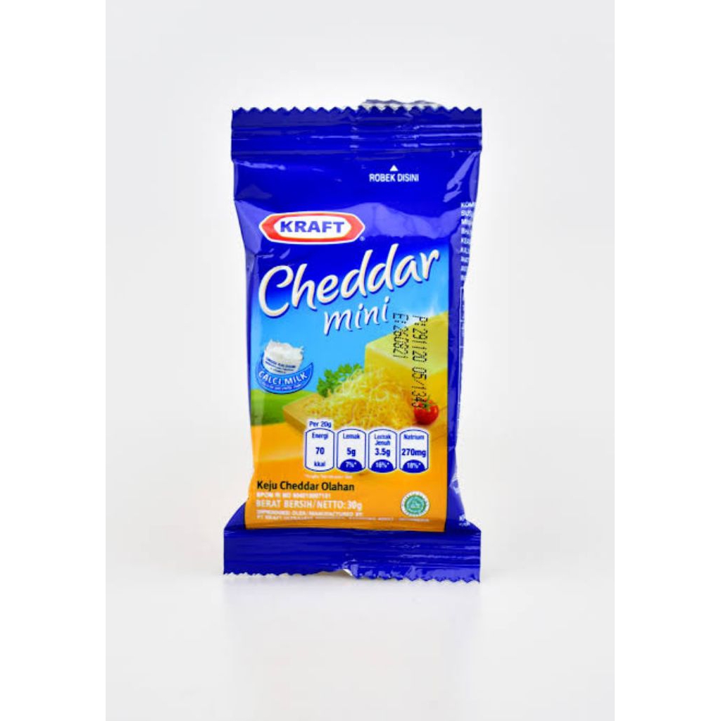 

Mini Kraft keju Cheddar 30g