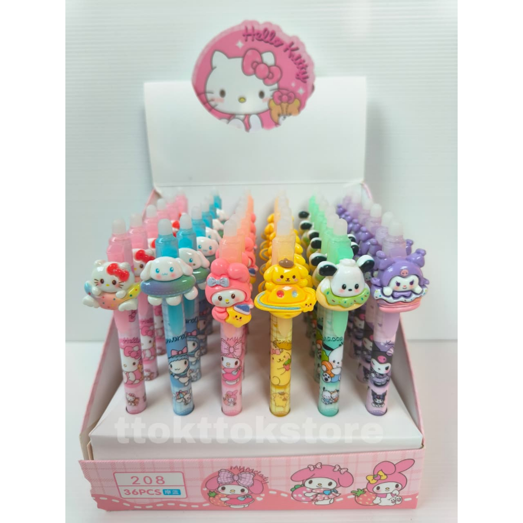 

PULPEN GEL CETEK SANRIO KARAKTER/PULPEN GEL CETEK LUCU/PULPEN LUCU BISA DIHAPUS SANRIO
