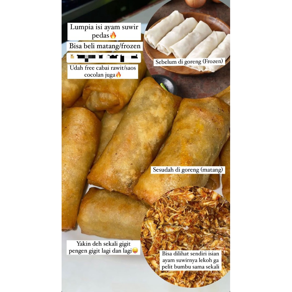 

LUMPIA AYAM SUWIR PEDAS