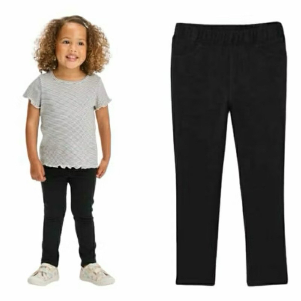 LEGGING ANAK PEREMPUAN HITAM POLOS TEBEL CAT&JACK BRANDED NEW