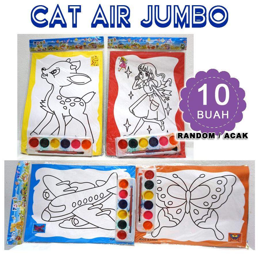

{ 10 PCS } CAT AIR BESAR JUMBO| Mainan Mewarnai