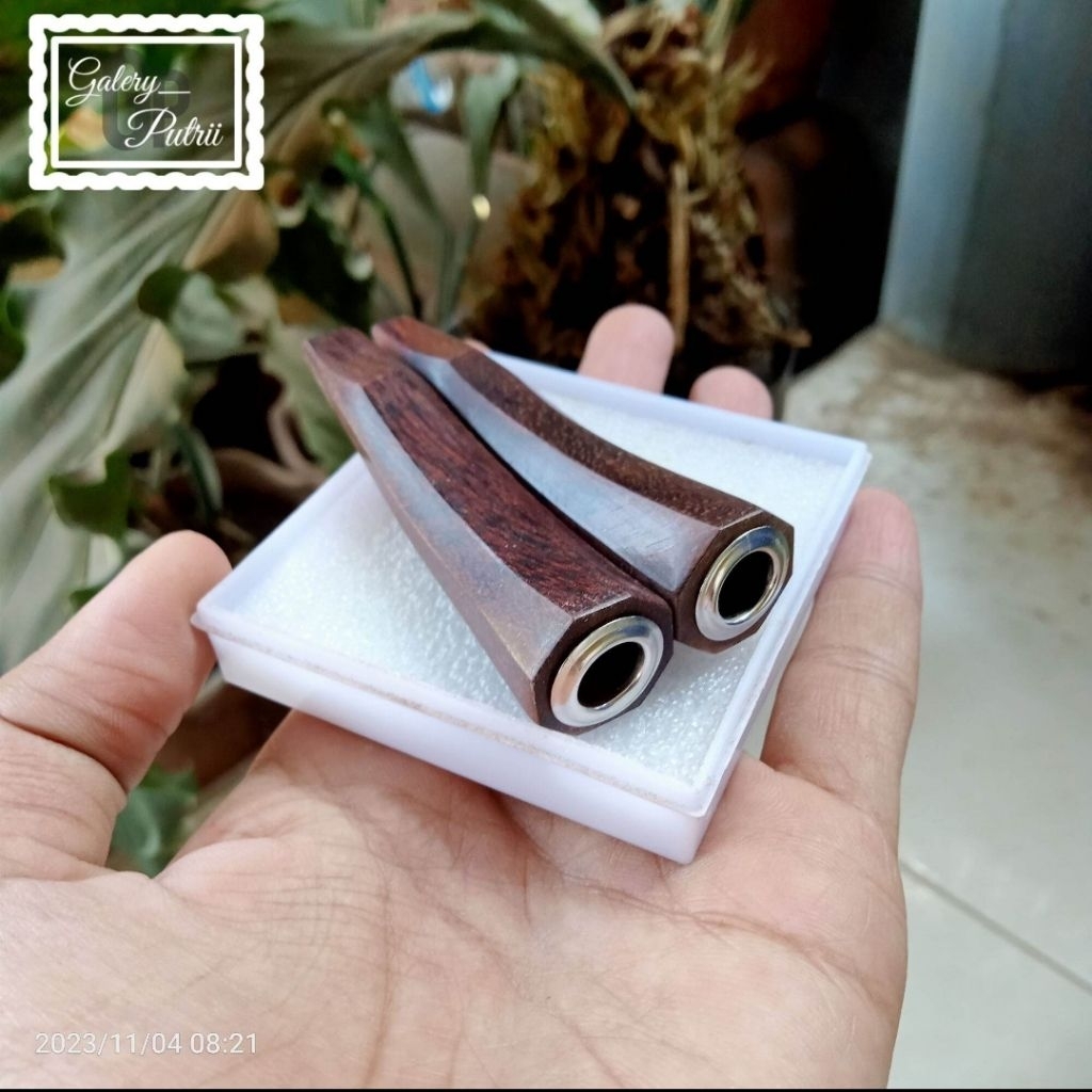 ( segi delapan 7cm ) pipa once / once cangklong / pipa rokok / padutan kayu galih asem