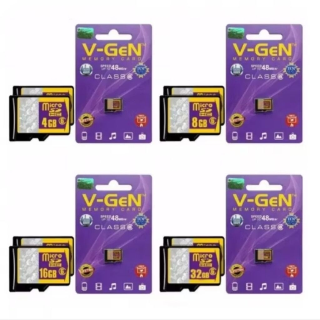 Memory Card Vgen Micro SD Card V-GEN Original 4GB 8GB 16GB 32GB Original Class 6 SD Card For Univers