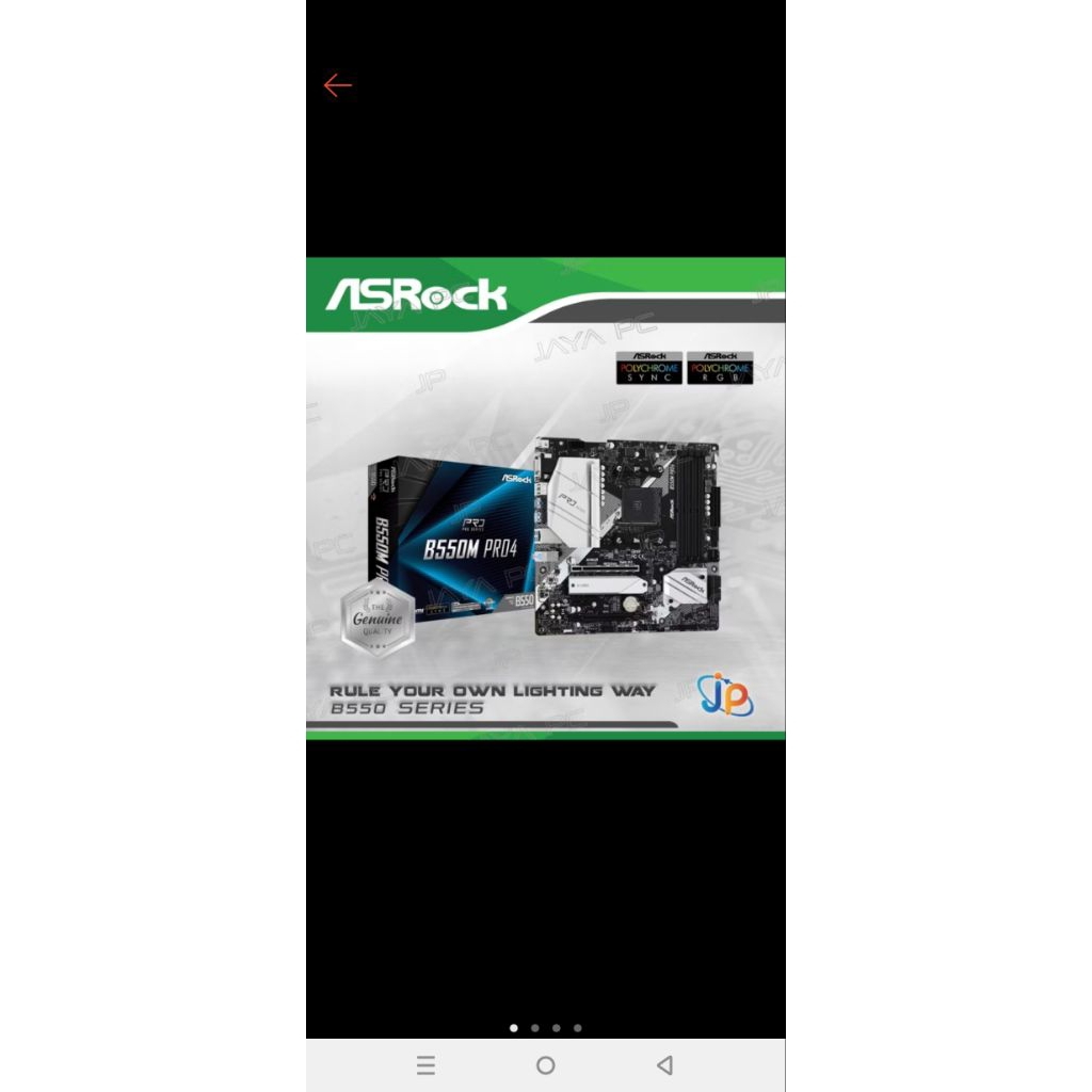 mobo asrock b550m pro4