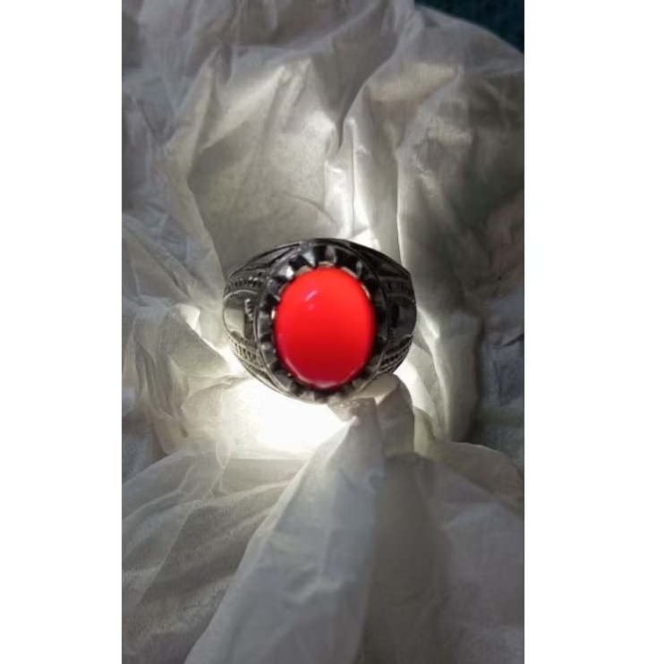 cincin merah delima natural