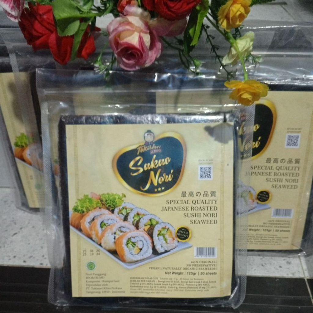 

Nori sushi Sakao Nori 50 Lembar rumput laut Halal sale promo murah