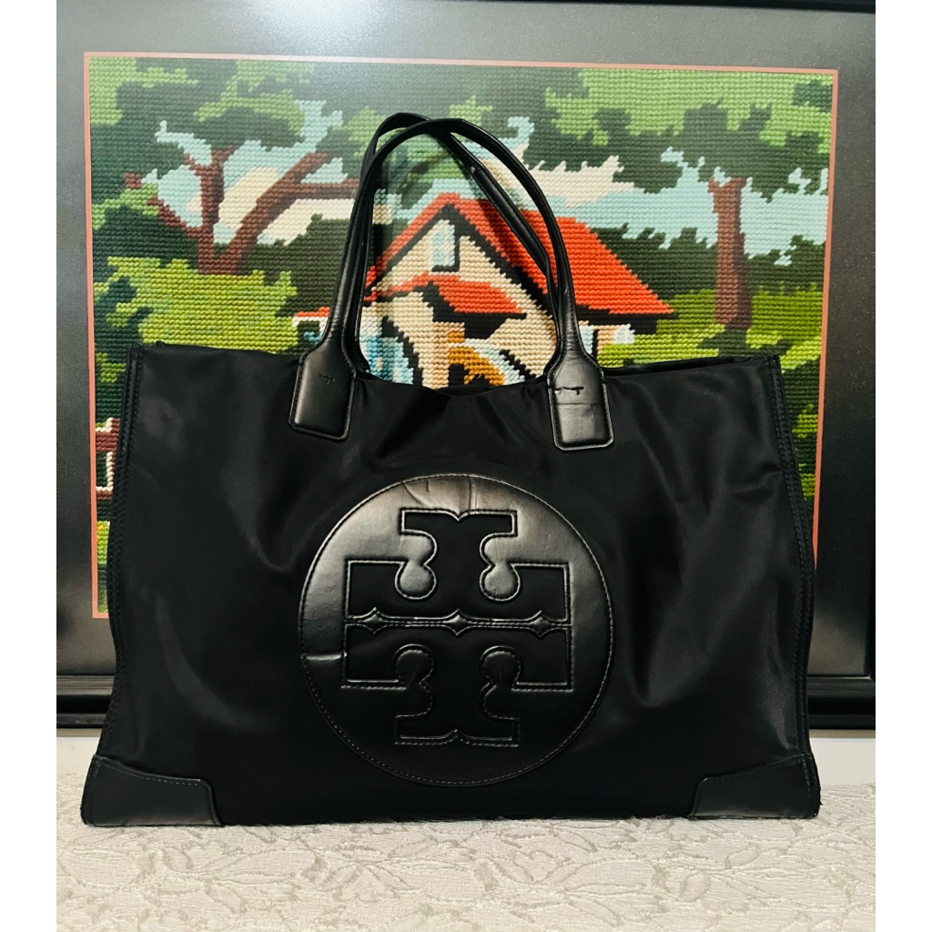 Tas Tote Tory Burch Ella Black - Original Authentic