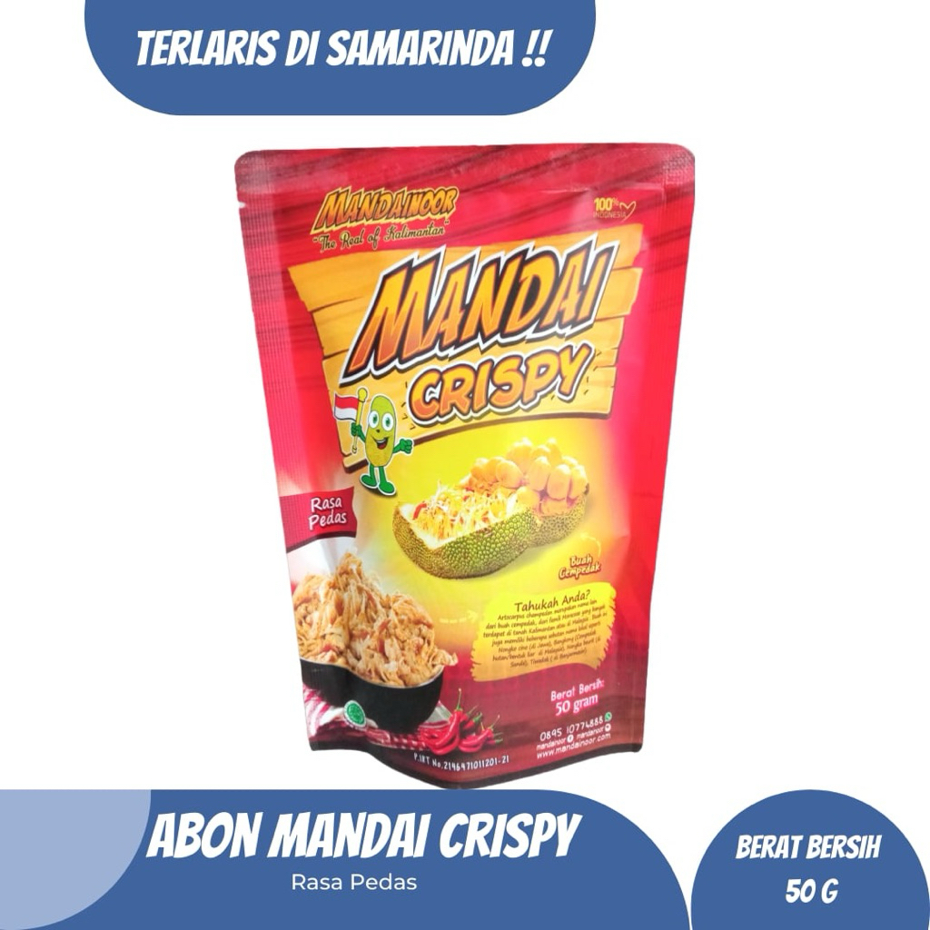 

Abon Mandai Crispy Pedas (50g)