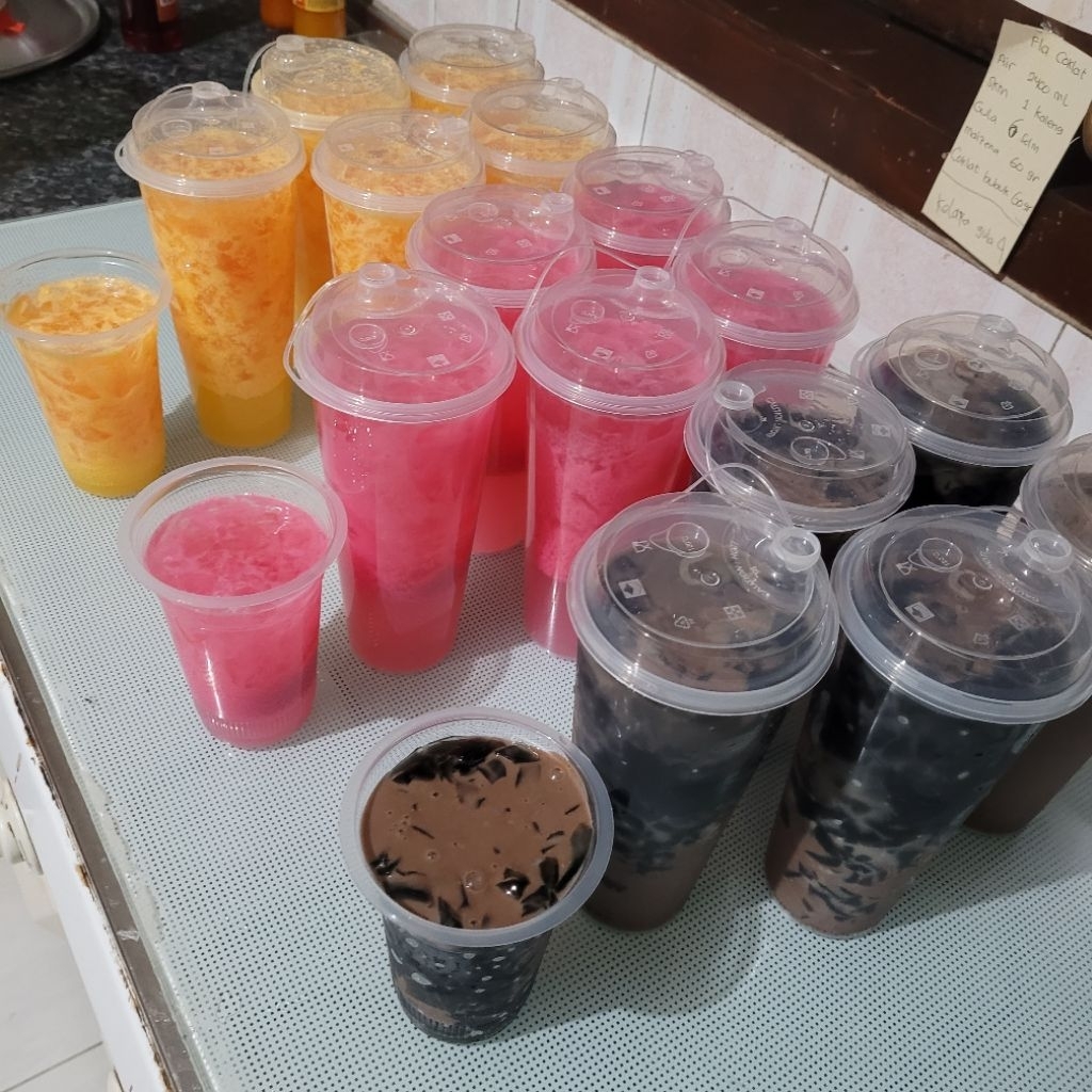 

milky jelly drink cup Thinwall Jumbo 24oz