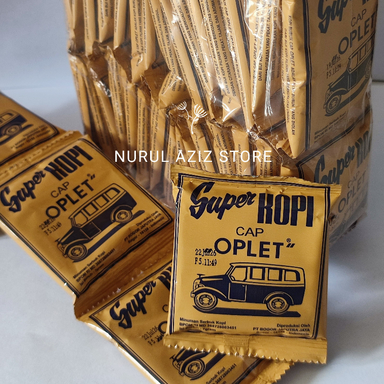 

Kopi oplet tanpa gula 1 pak isi 30 sachet @7gram