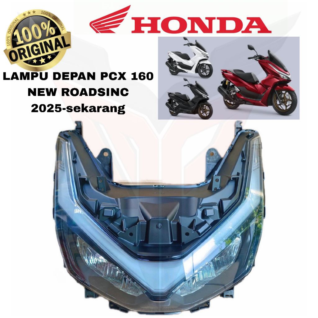 Lampu Depan Headlamp Headlight Reflektor Assy PCX 160 ROADSINC 33100K1ZNA1 Original Asli