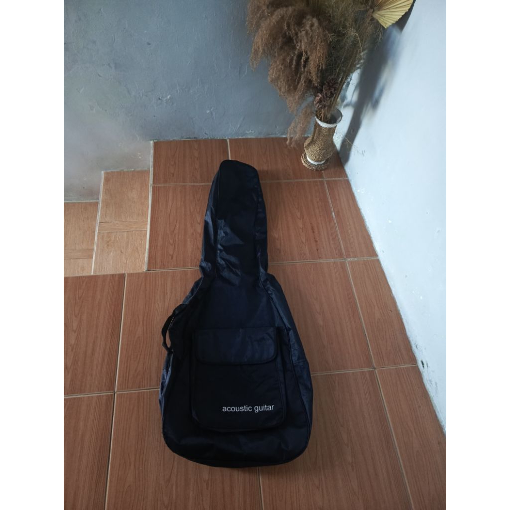 tas gitar akustik bisa elektrik bisa second mulus