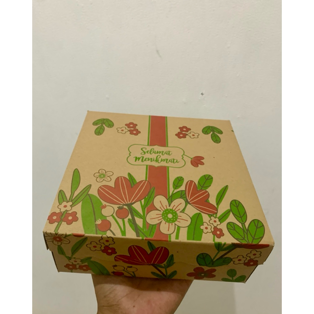 KARDUS NASI/KUE MOTIF UK 20x20x7 | DUS NASI/DUS KUE |