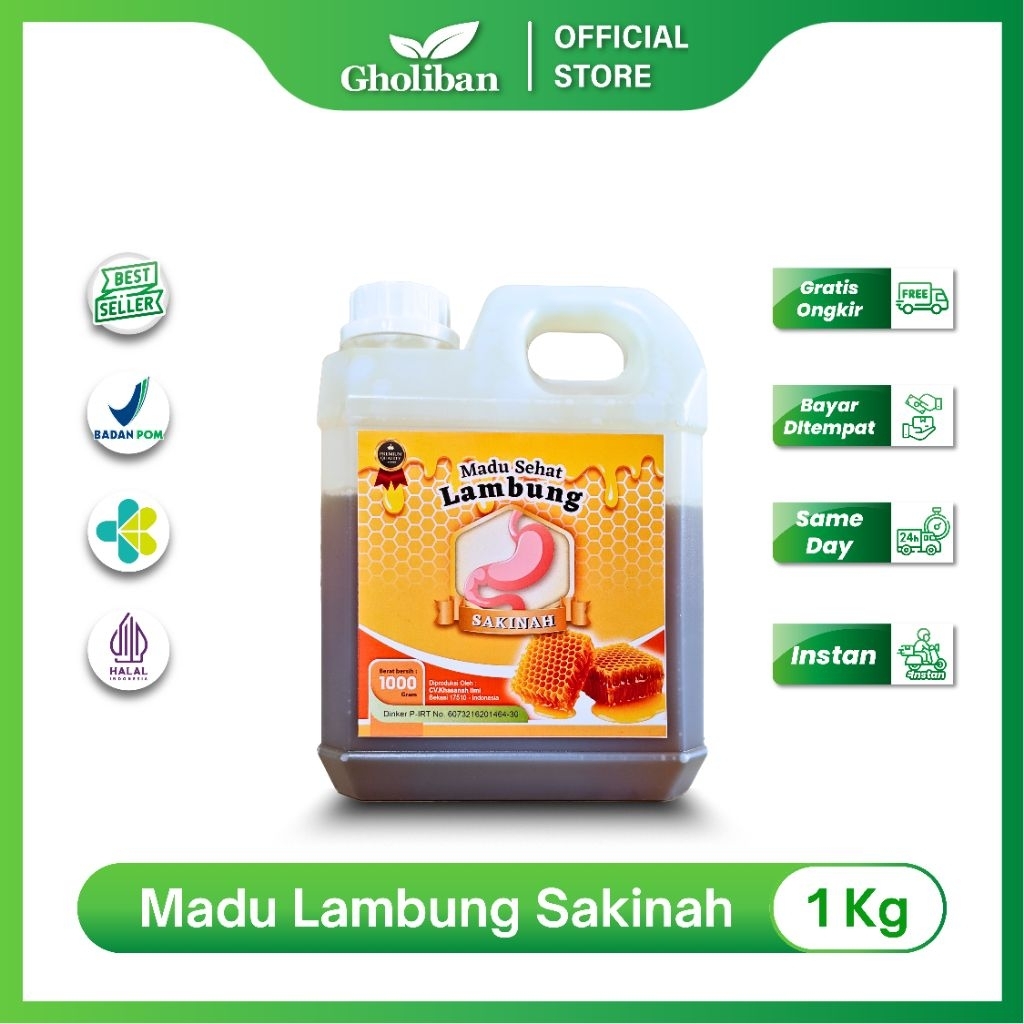 

SAKINAH Madu Sehat Lambung 1Kg Solusi Alami Menjaga Kesehatan Lambung