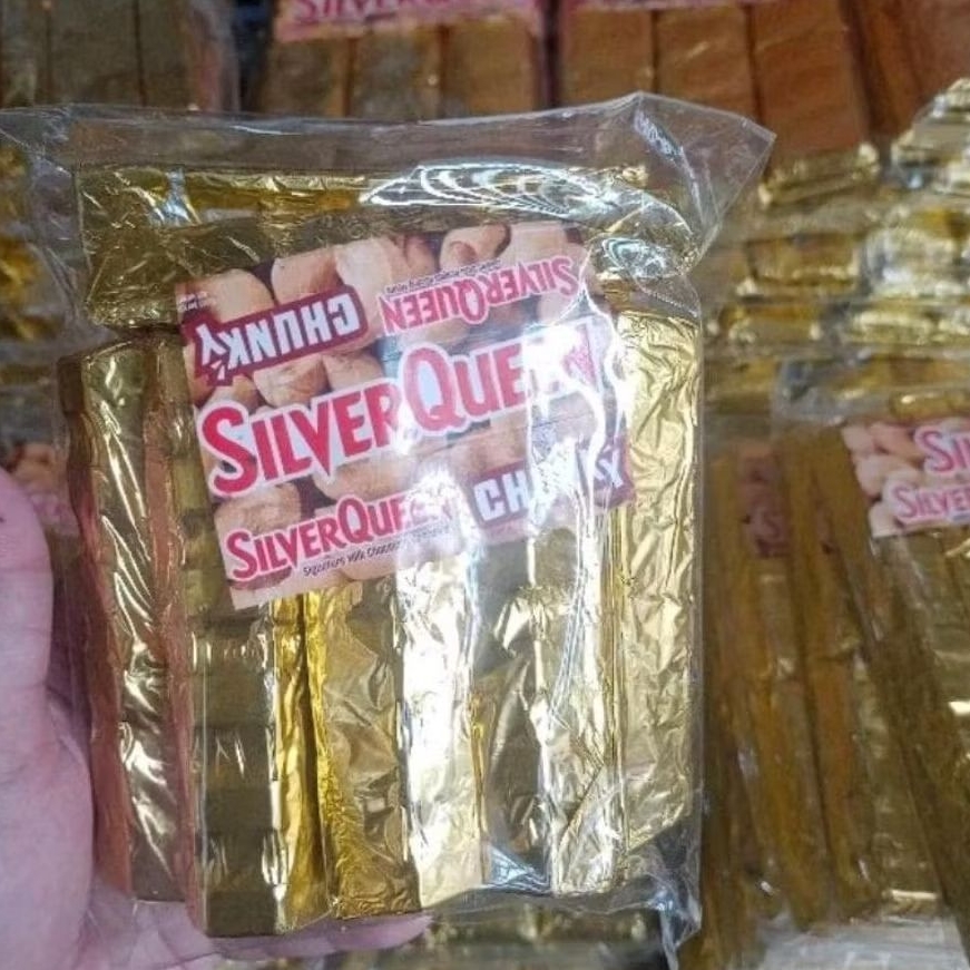 

Cokelat silverqueen chungky bar foil isi 10pcs