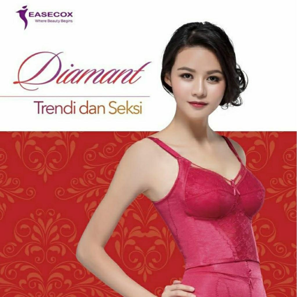 EASECOX Amylinear Diamant Modeling Undergarment Bra - Long FA362L Merah