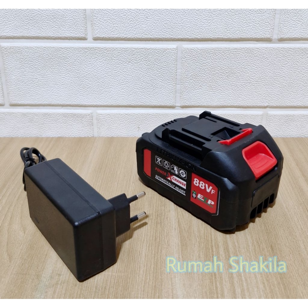 Baterai Impact Wrench 88V Sunc Tools JLD Batre Mesin Bor Impact - 88V
