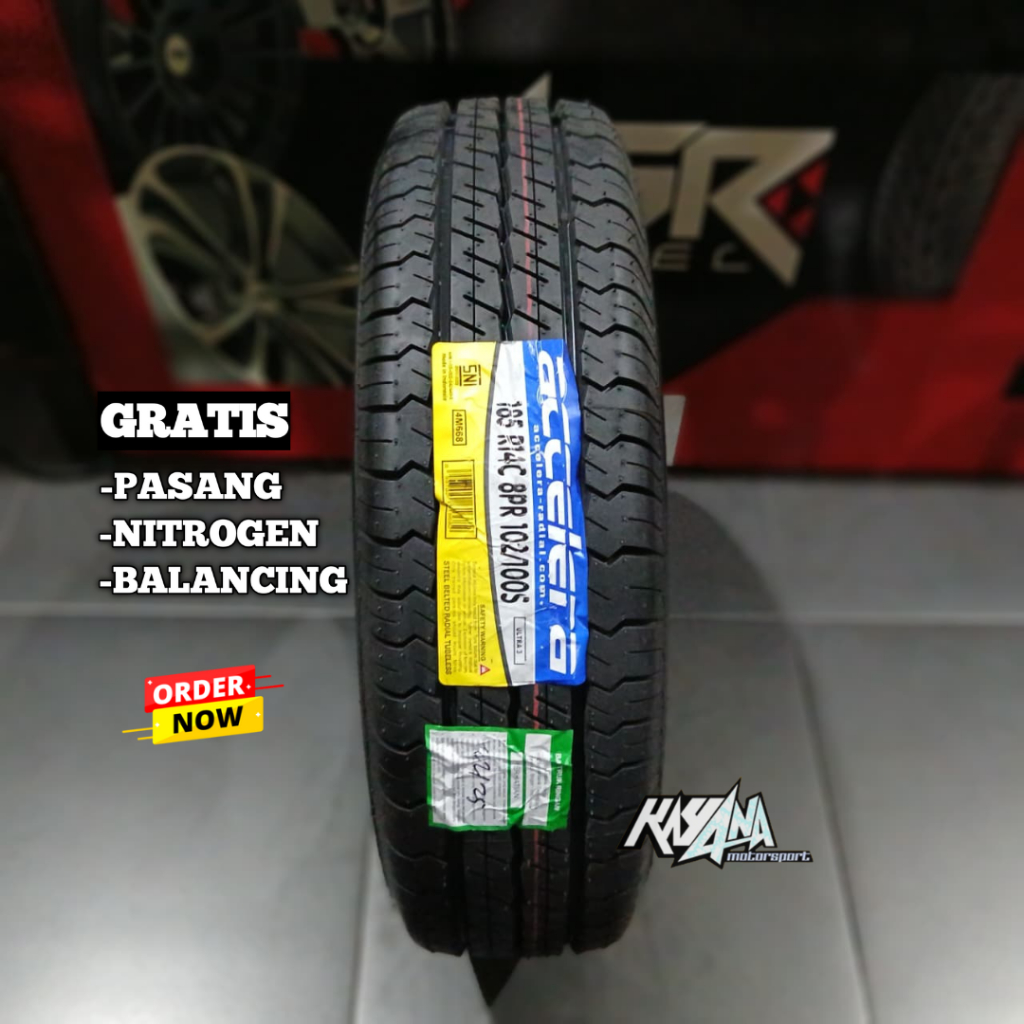BAN MOBIL MUATAN ACCELERA ULTRA3 185 R14 BAN MOBIL L300 RING 14 TUBELES