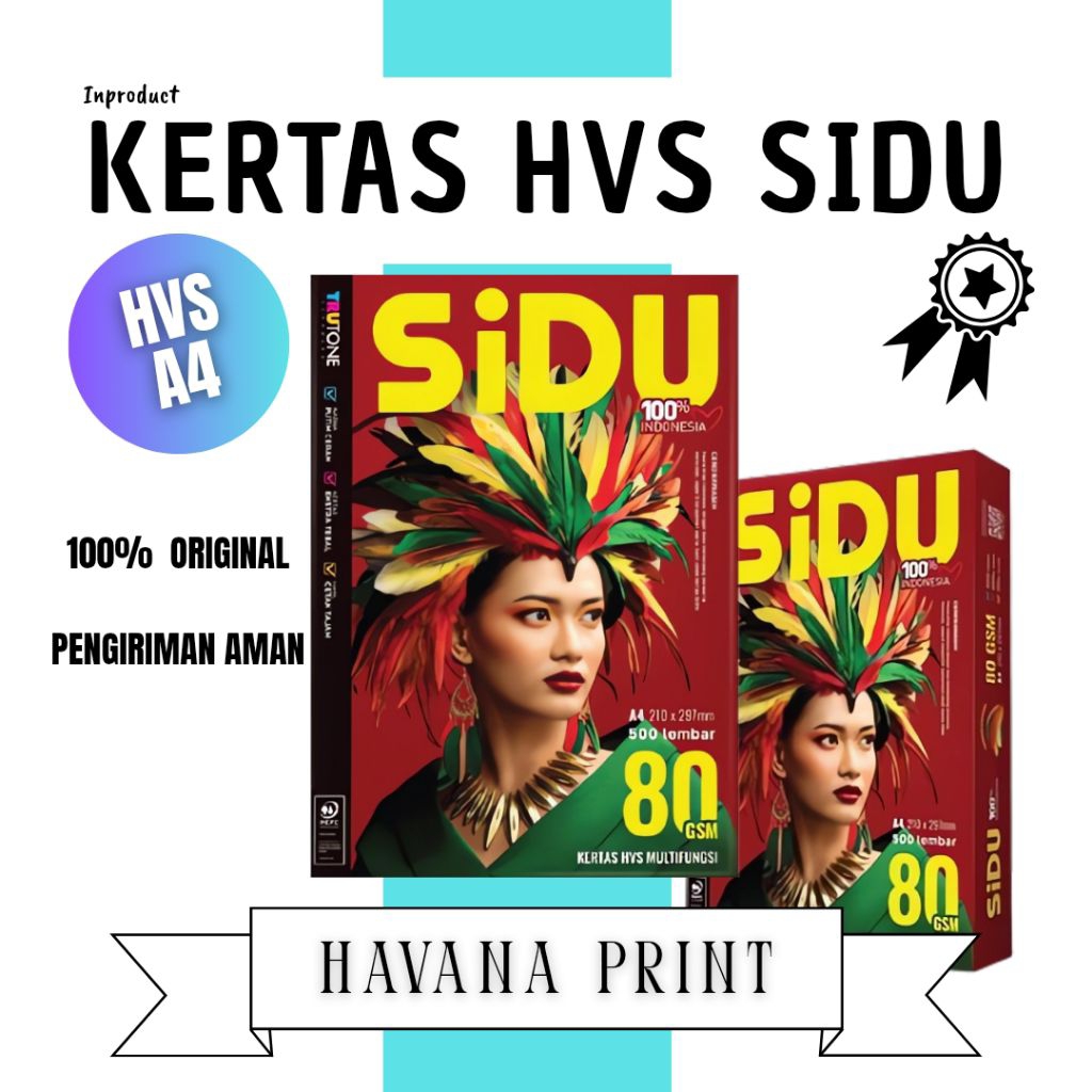 

Kertas HVS A4 Sidu 80 Gsm 1 rim