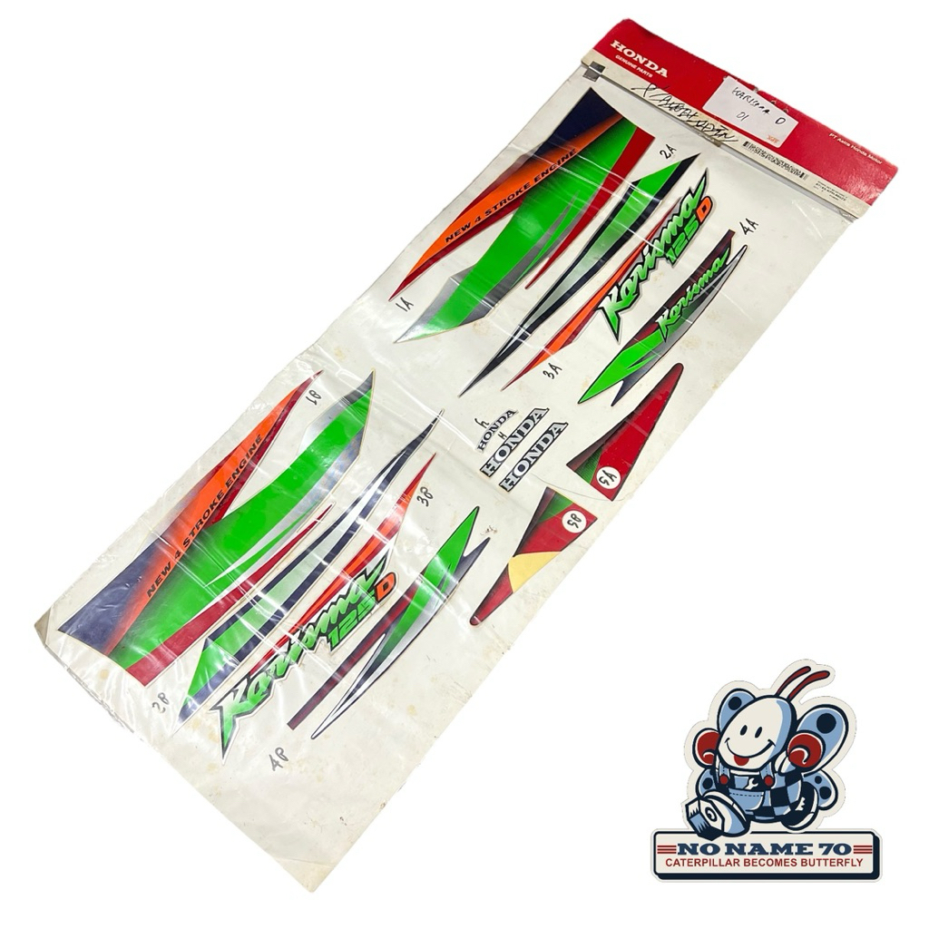 Striping Sticker Stiker Lis Body Honda Karisma 125 D Original 01