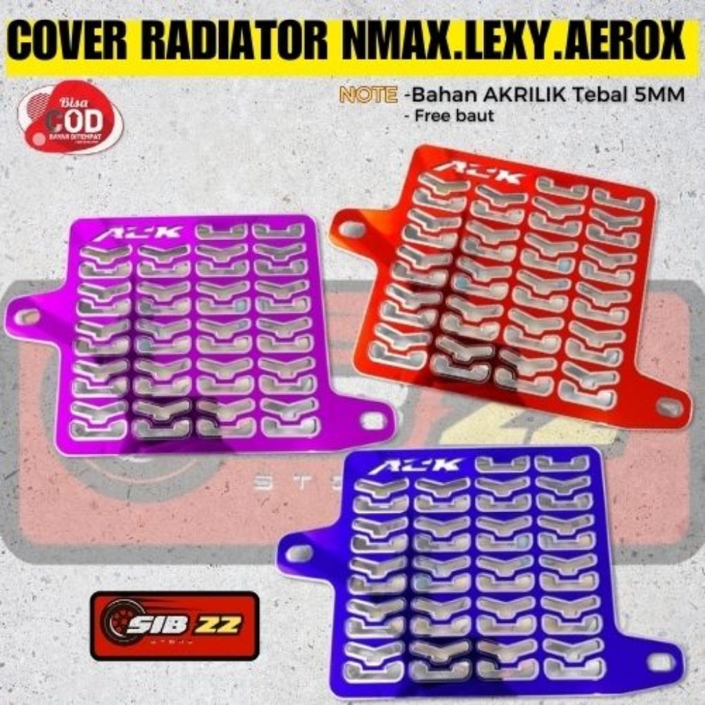 cover radiator Tutup Radiator Nmax old new Aerox 155 old new Lexy model akrilik bagus