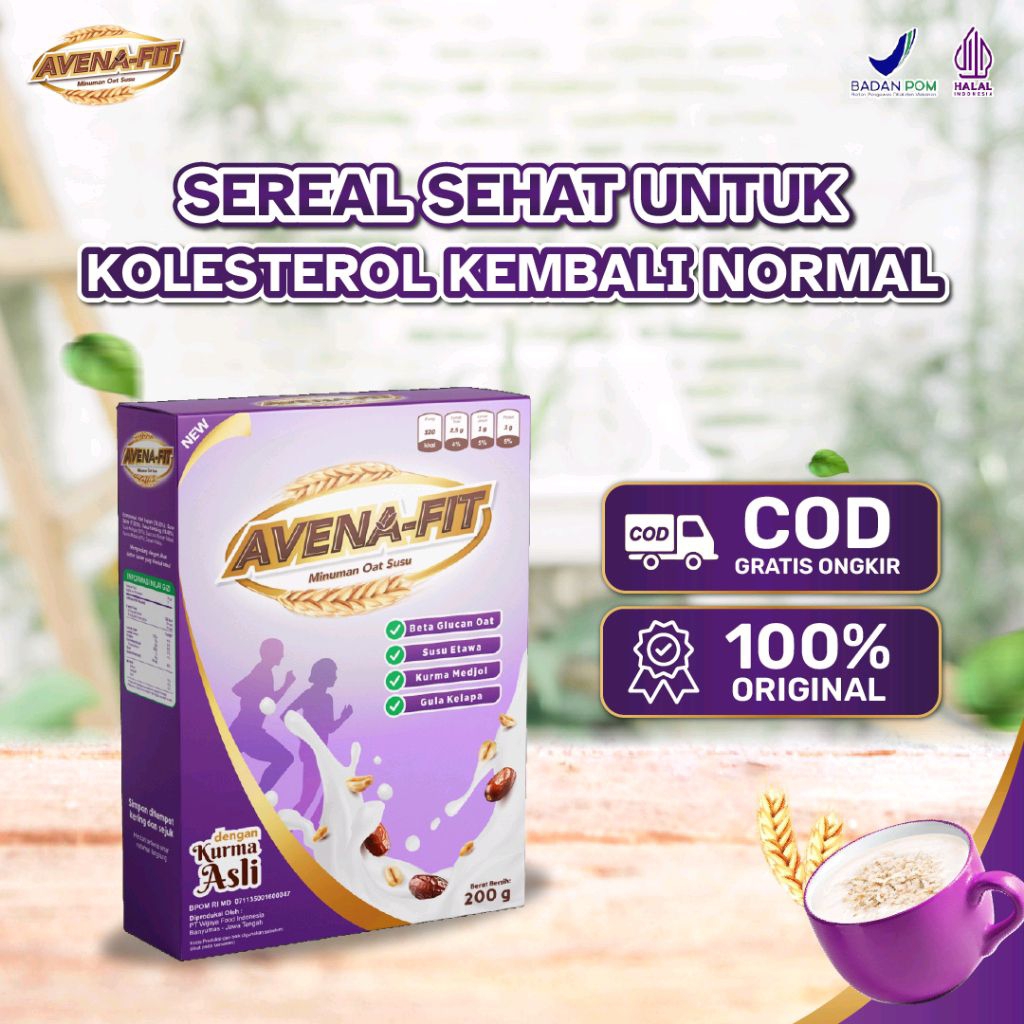 

Avenafit - Sereal Oat Susu Solusi Menurunkan Kolesterol dan Mendukung Kesehatan Jantung Tulang serta Sendi Secara Alami