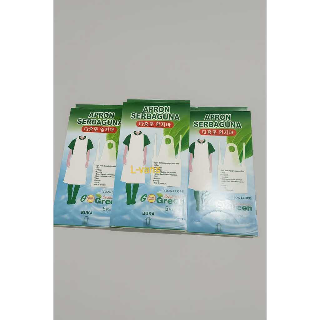 Apron Celemek Plastik GOGREEN | Celemek Plastik | Apron Serbaguna