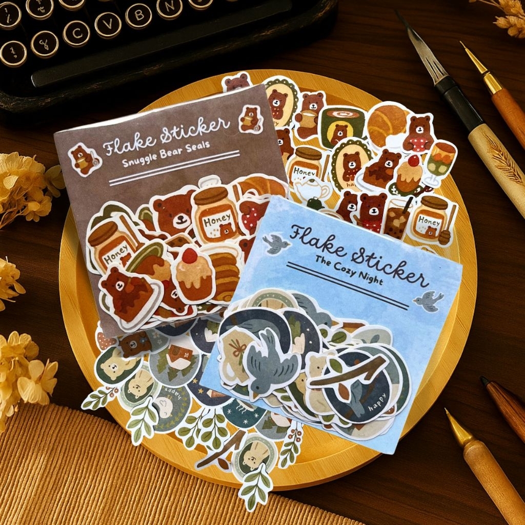 

38pcs/pack MINI Seal sticker aesthetic / freebies sticker / segel sticker / sticker deco aesthetic / sticker flakes / sticker mini aesthetic / journaling sticker / bear sticker / sticker lucu beruang / home sticker / journaling sticker / sticker journal