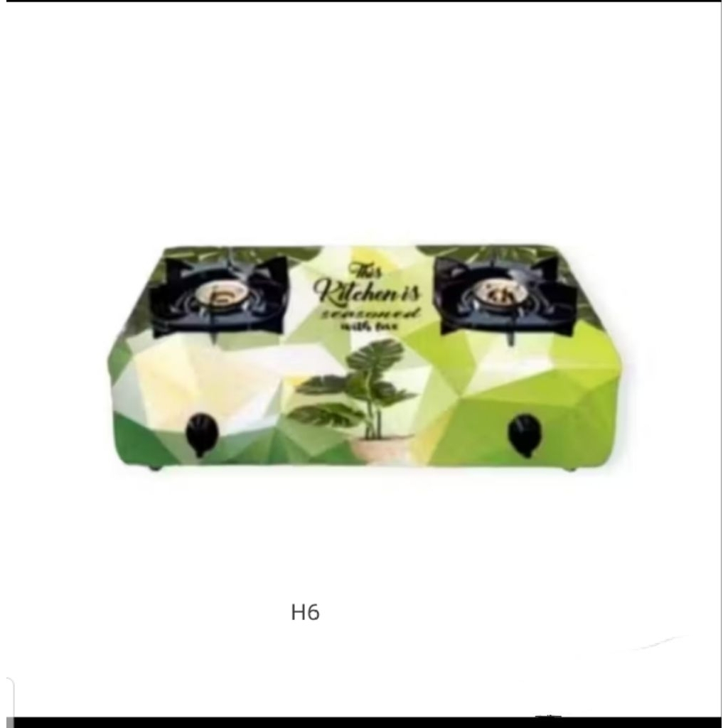 Stiker kompor gas 2 tungku