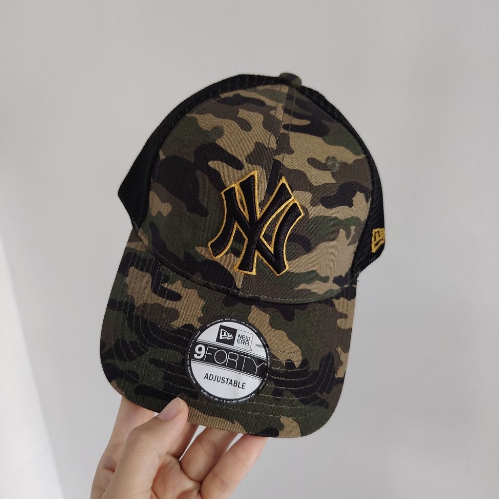 Topi baseball NY camo jaring Boy