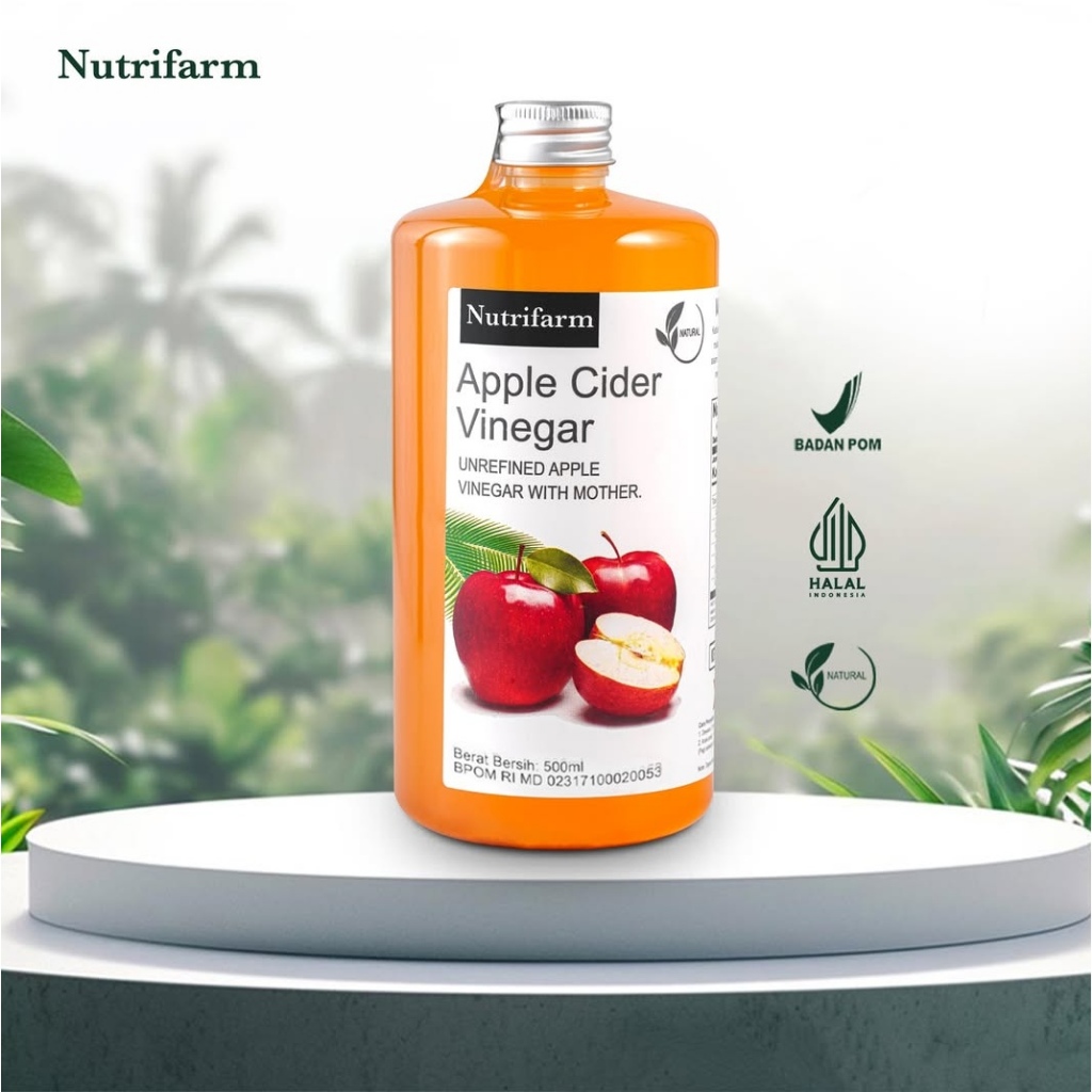 

Nutrifarm Cuka Apel With Mother 500ml & 250ml