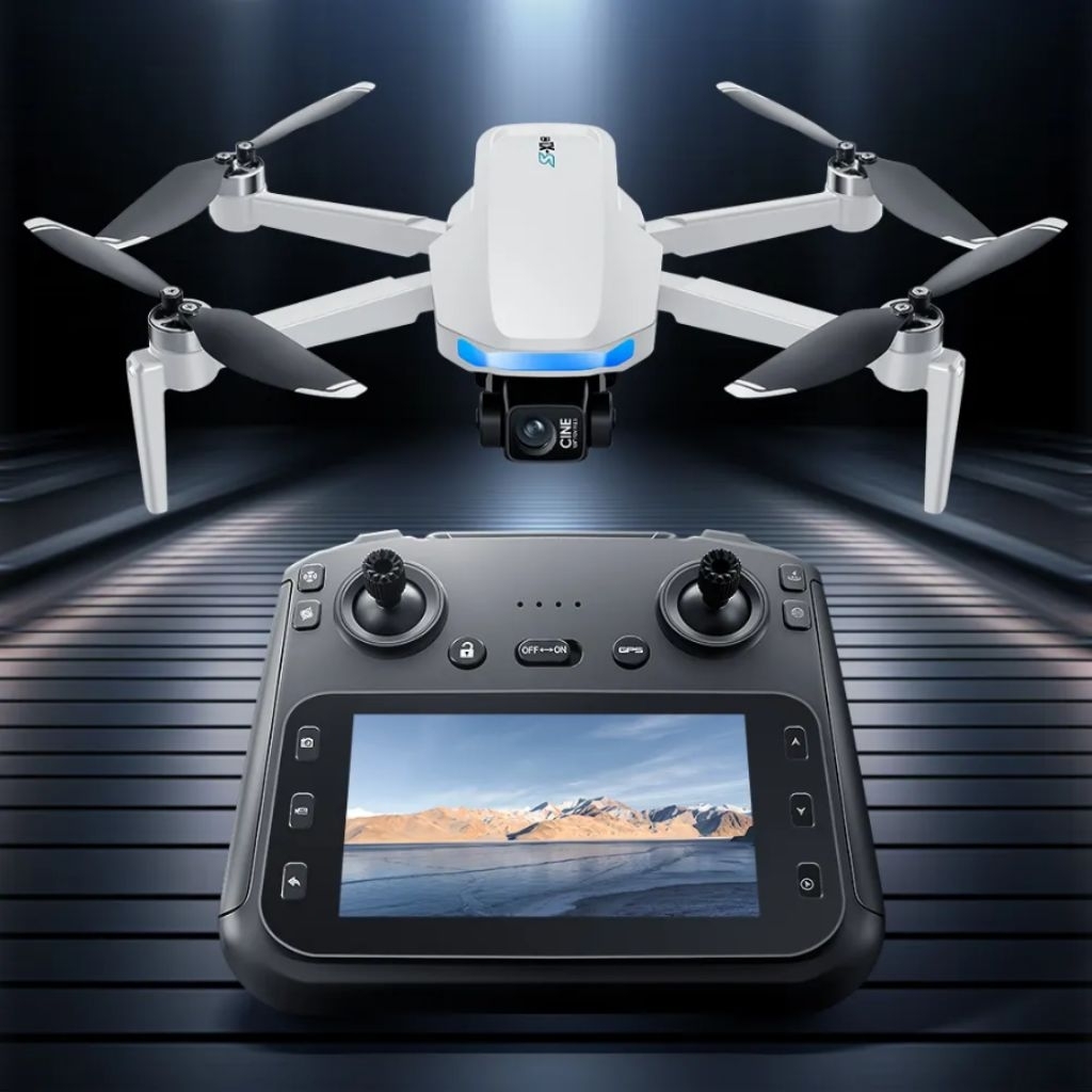 (COD) DRONE S-X1 GPS 2 BATERAI 4K KAMERA GIMBAL 3-AXIS + EIS JARAK 5 KM LAMA TEEBANG UP TO 30 MENIT 