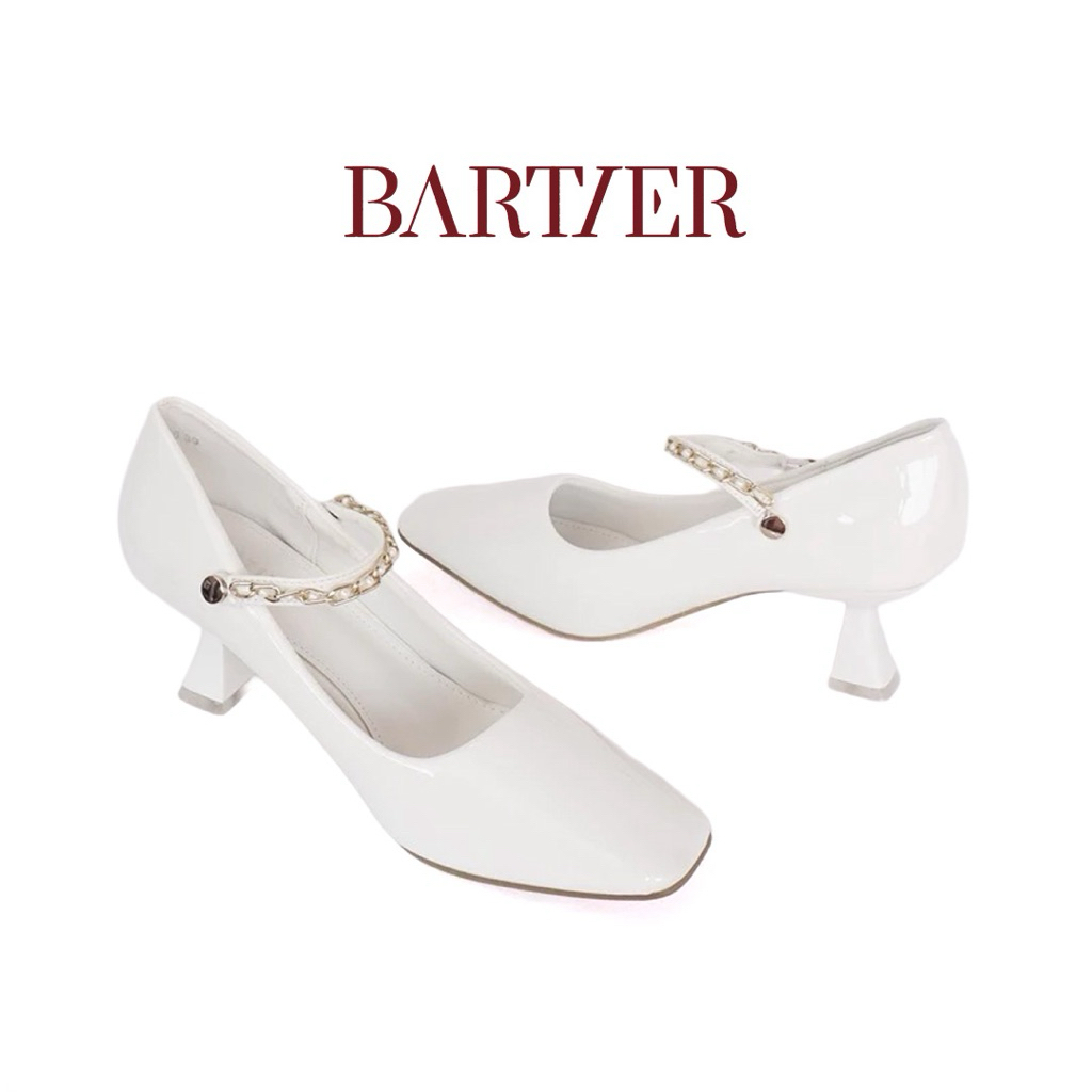 BARTIER - SEPATU HAK WANITA FORMAL CASUAL HEELS GLOSSY 7 CM
