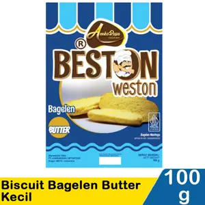 

Beston Weston Bagelen Butter 100g Weston Biscuit Bagelen Butter Kecil 100G
