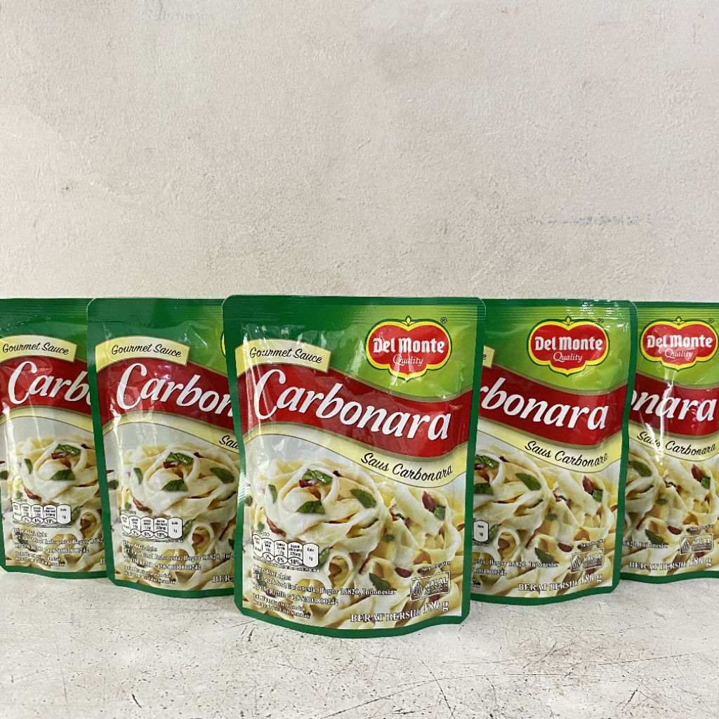 

Delmonte carbonara original sauce 180 gram | saus carbonara