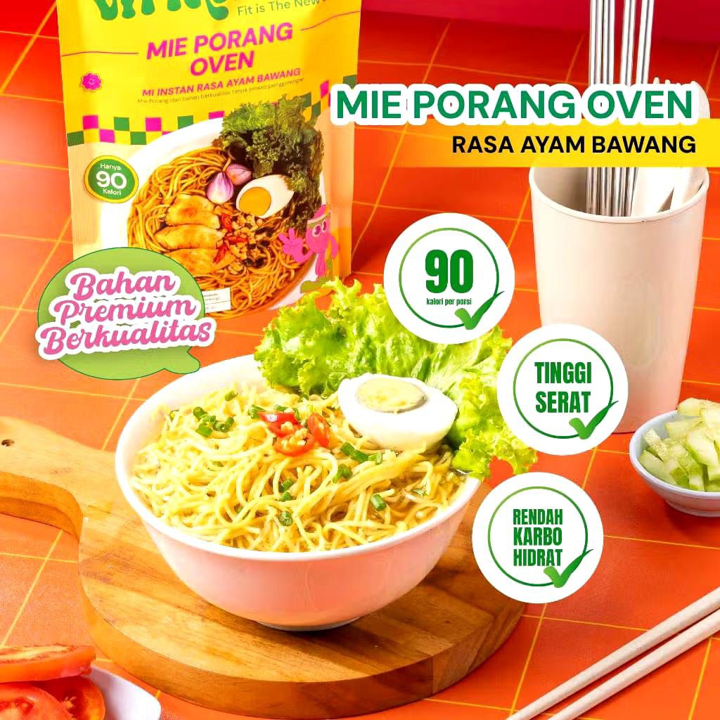 

vitmaker mie Porang rasa mie instan goreng & rasa ayam bawang /5 pcs bundle