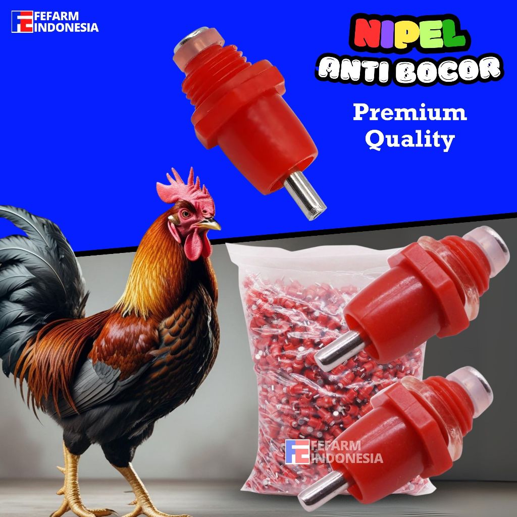 Nipple Ayam Petelur A7 Alat Tempat Botol Minum Ayam Unggas Ternak Hewan Niple Nepel Nipel FEFARM