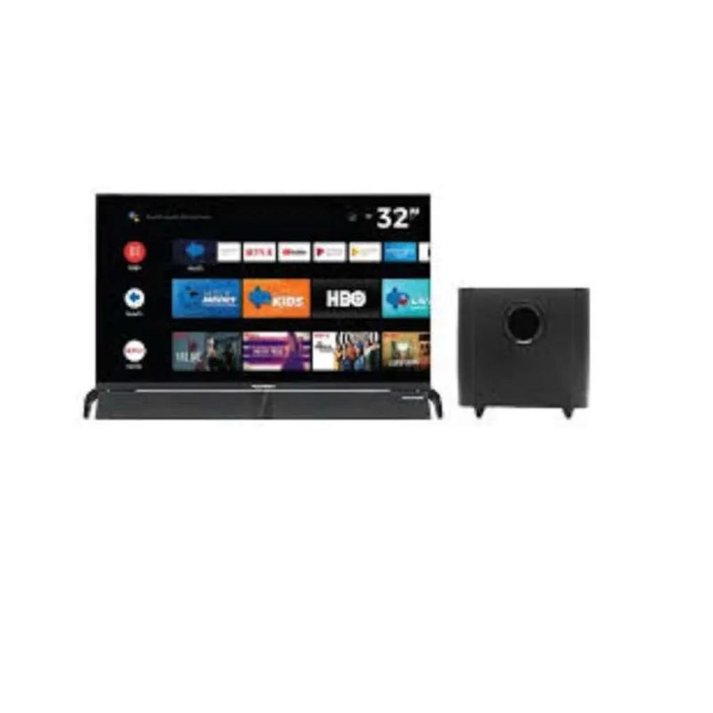 POLYTRON LED Soundbar 32 Inch PLD-32BG9058 - GOOGLE TV PLD 32BG9058 dengan Subwoofer untuk Pengalama