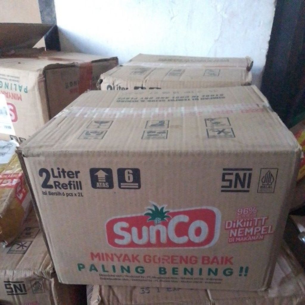 

minyak goreng sunco 1 dus isi 6