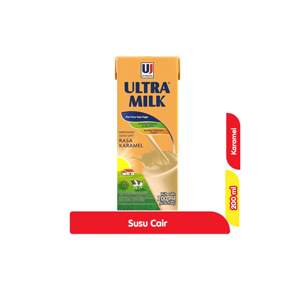 

Ultra Milk Susu UHT Caramel Kotak 200 ml