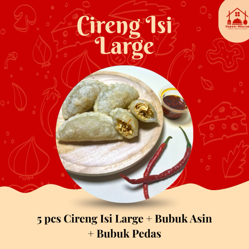 

Cireng Isi Large || Isi 5 Pcs Ayam Mercon Bakso Mercon Sosis Mercon Keju Melt