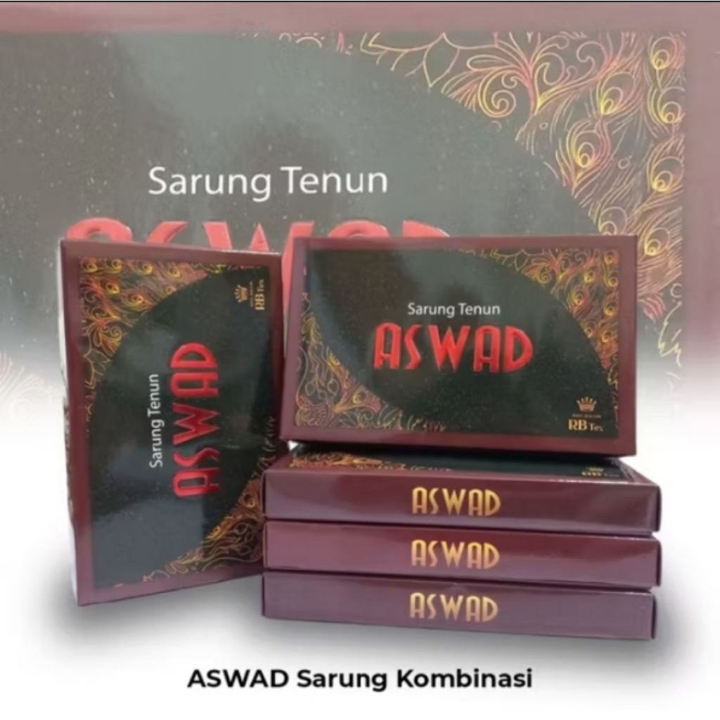 Sarung Polos Aswad Hitam Putih Sarung Tenun Sarung Remaja Terbaru