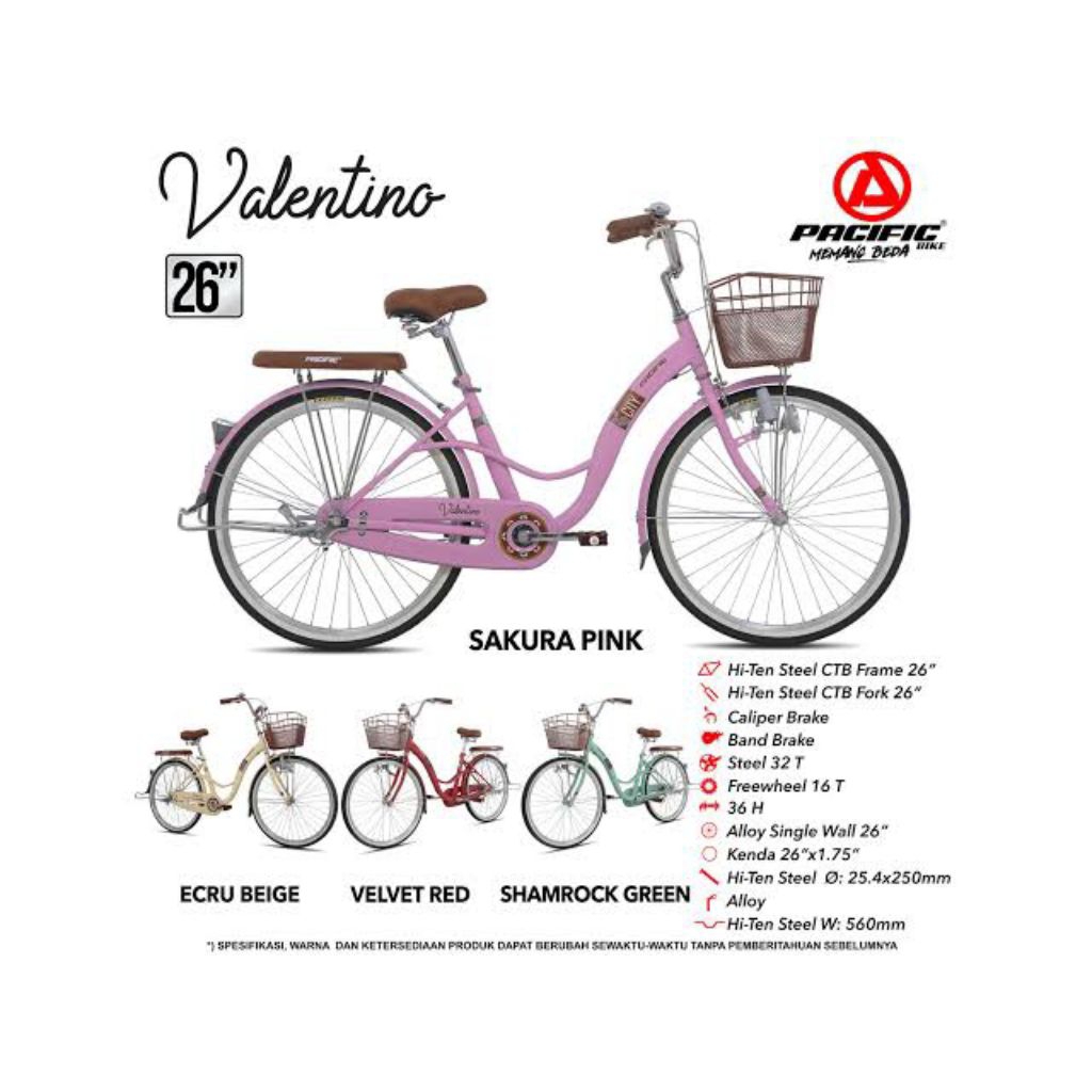 Sepeda pacific valentino 26"